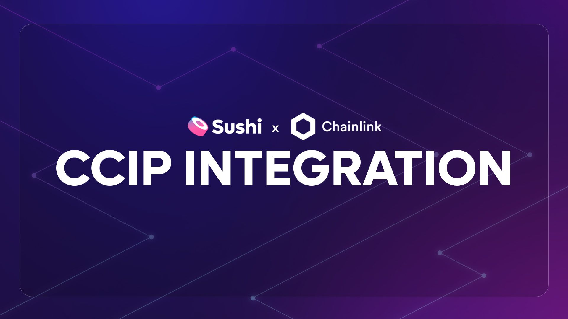 Sushi Boosts Cross-Chain Swap with Chainlink CCIP Integration | Sushi 🍣